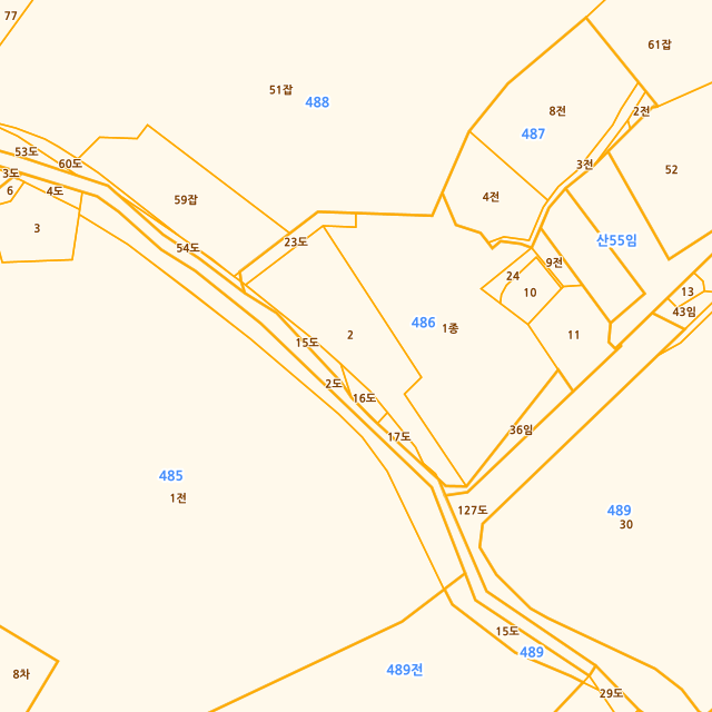 부산광역시 영도구 청학동 486-2 지적도