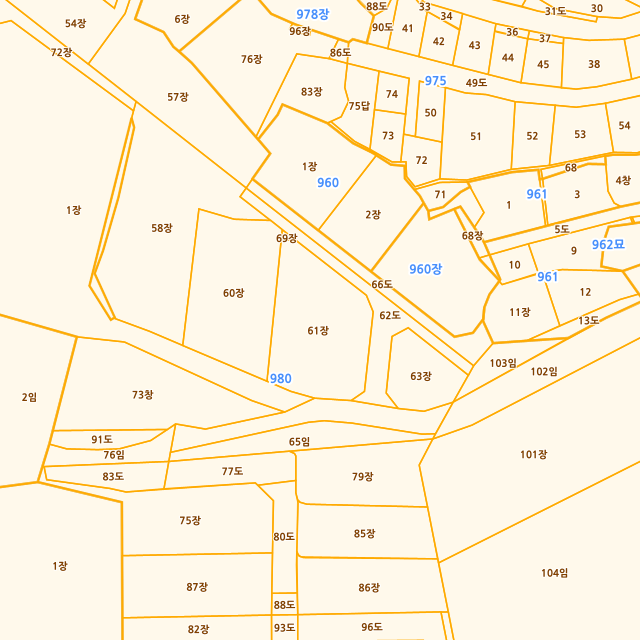 부산광역시 사하구 장림동 980-61 지적도