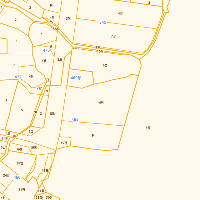 인천광역시 남동구 고잔동 465-14 지적도