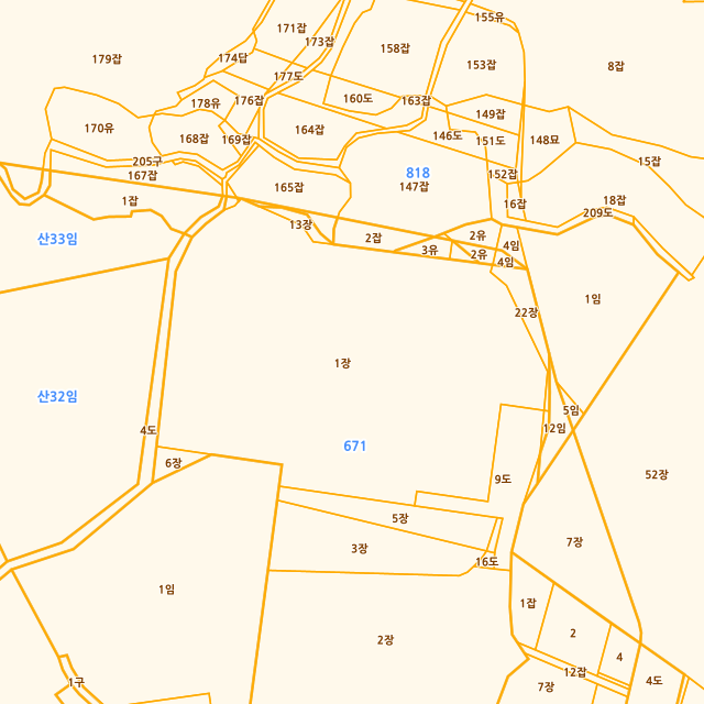 울산광역시 울주군 삼남읍 방기리 671-1 지적도