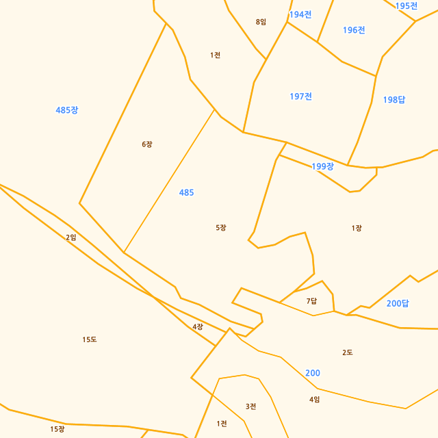 세종특별자치시 전의면 관정리 485-5 지적도