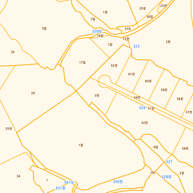 경기도 용인시 처인구 원삼면 좌항리 324-3 지적도