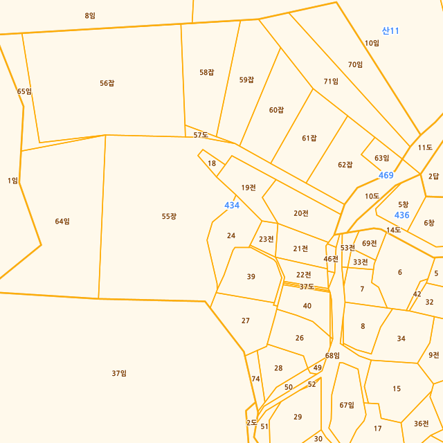 경기도 여주시 삼교동 434-55 지적도