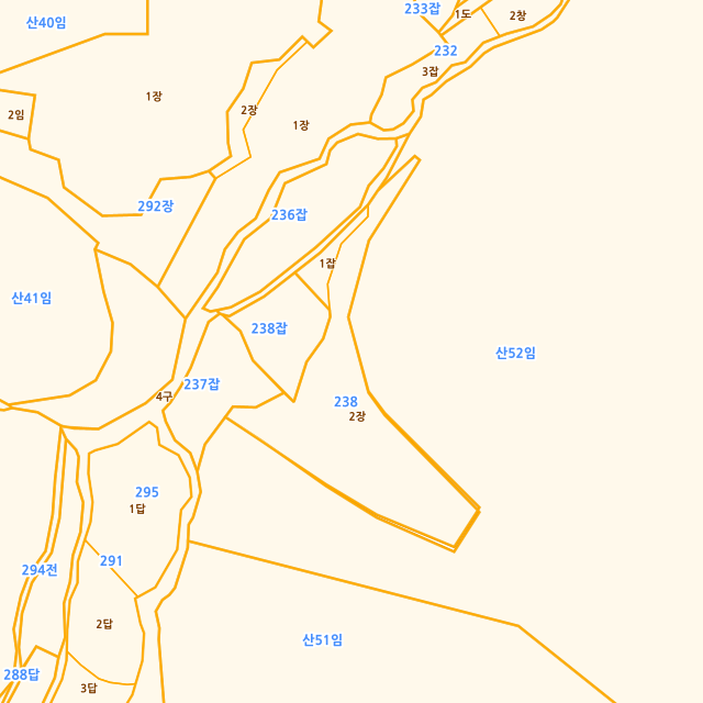 충청북도 제천시 금성면 대장리 238-2 지적도