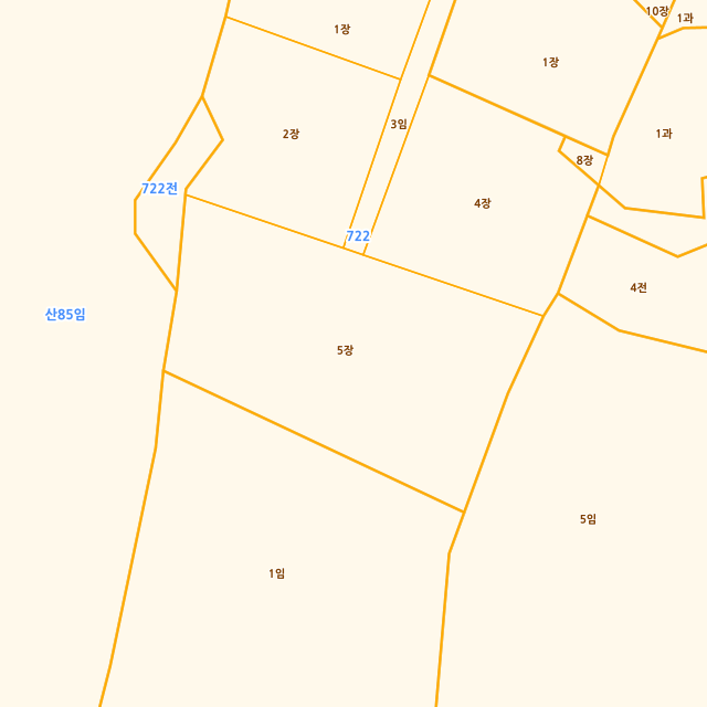 충청북도 음성군 음성읍 한벌리 722-5 지적도