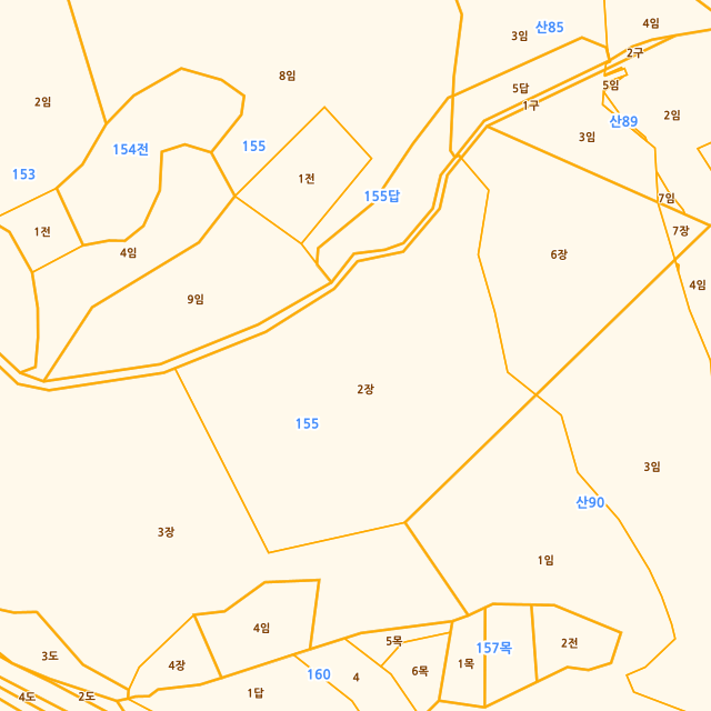 충청북도 음성군 원남면 하노리 155-2 지적도