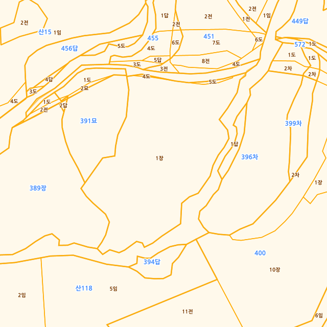 충청북도 음성군 원남면 덕정리 392-1 지적도