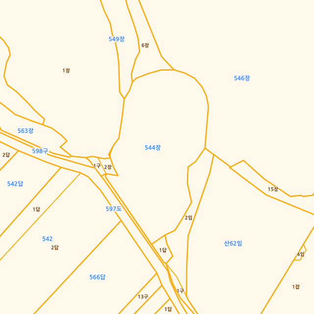 충청북도 음성군 삼성면 청용리 544 지적도