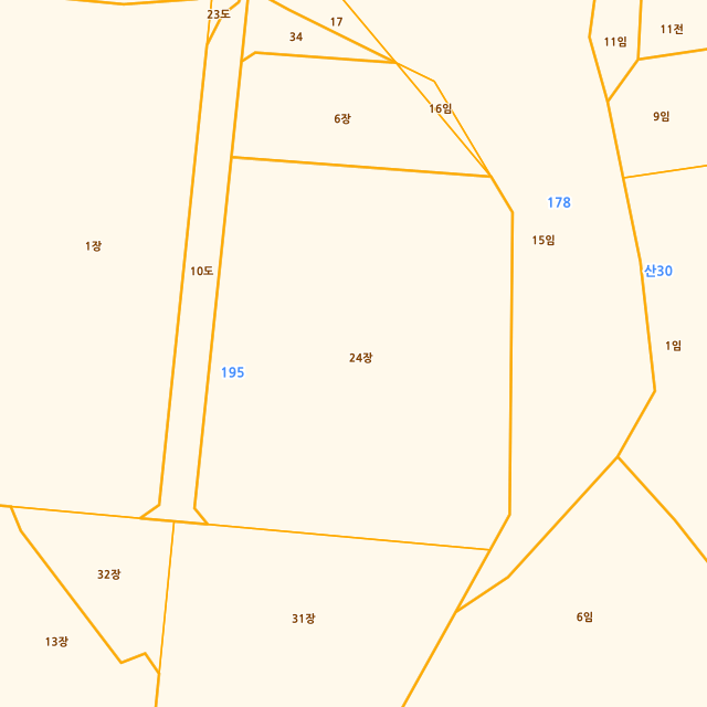 충청남도 아산시 둔포면 봉재리 195-24 지적도