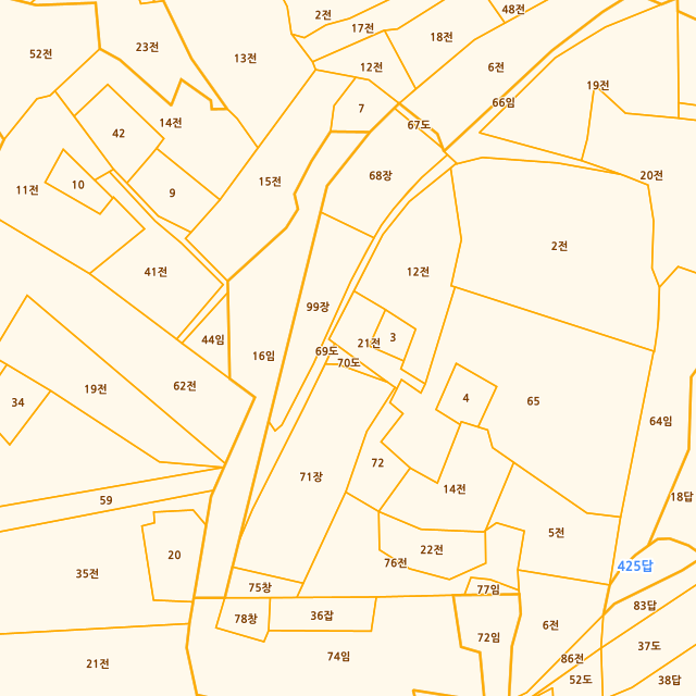 충청남도 서산시 장동 425-69 지적도