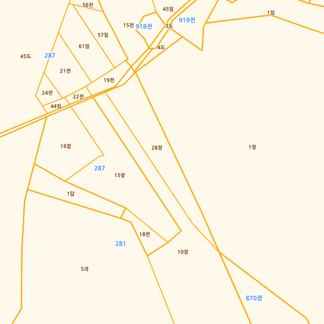 충청남도 논산시 연무읍 마전리 281-28 지적도
