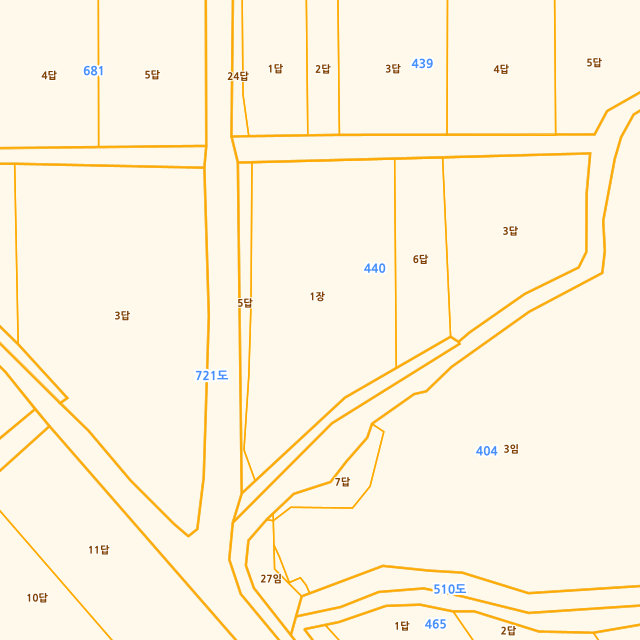 충청남도 논산시 부적면 반송리 440-1 지적도