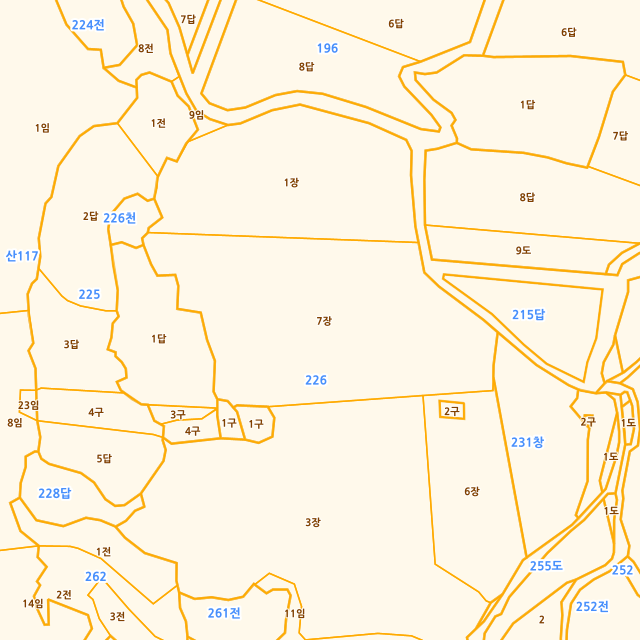 충청남도 논산시 가야곡면 강청리 226-7 지적도