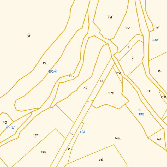 충청남도 금산군 진산면 만악리 494-2 지적도