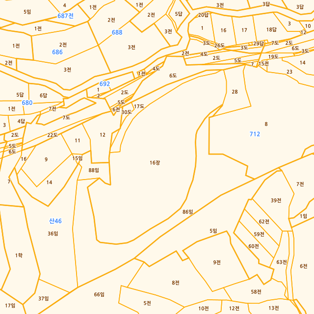 충청남도 금산군 추부면 마전리 712-16 지적도