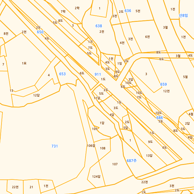경상북도 경주시 조양동 657-11 지적도