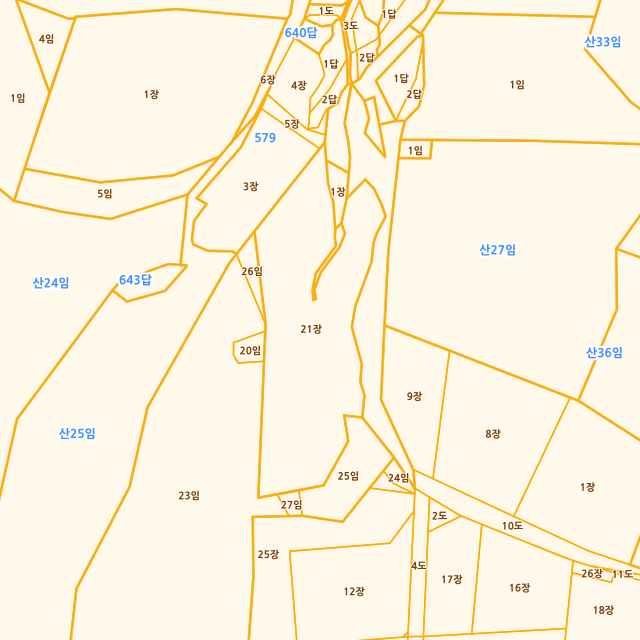 경상북도 경주시 외동읍 제내리 576-21 지적도