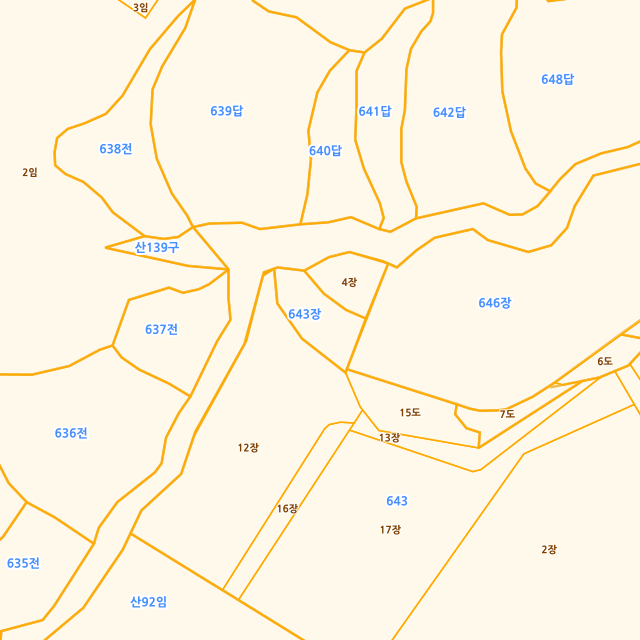 경상북도 성주군 선남면 용신리 643 지적도