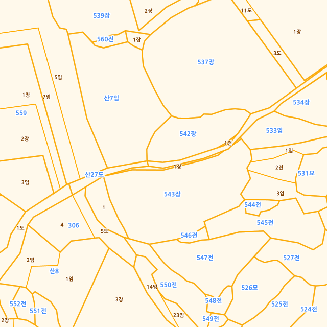 경상북도 성주군 선남면 선원리 543-1 지적도
