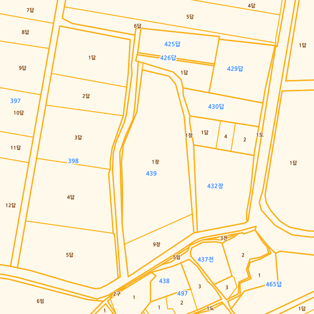 경상남도 진주시 지수면 압사리 439-1 지적도
