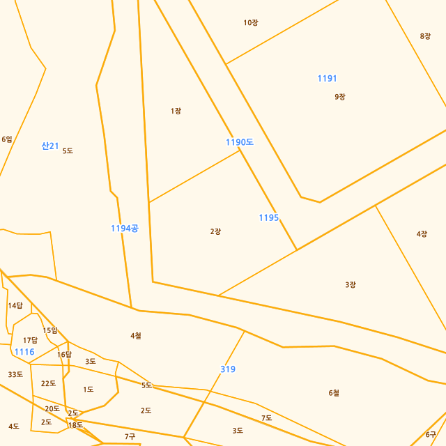 경상남도 김해시 진례면 산본리 1195-2 지적도