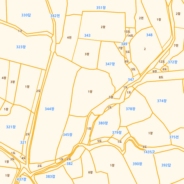 경상남도 김해시 진례면 고모리 346-1 지적도