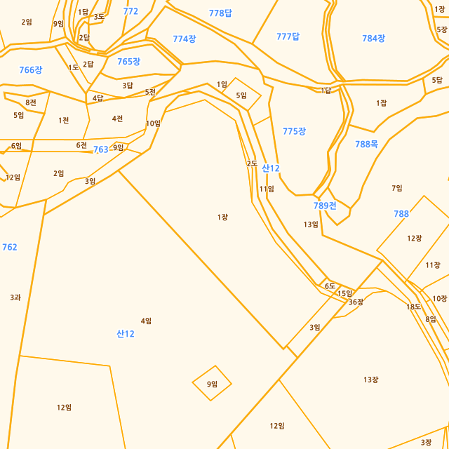 경상남도 김해시 한림면 퇴래리 789-1 지적도