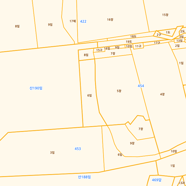 경상남도 김해시 생림면 나전리 산190-6 지적도