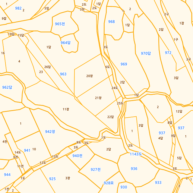 경상남도 양산시 평산동 963-21 지적도