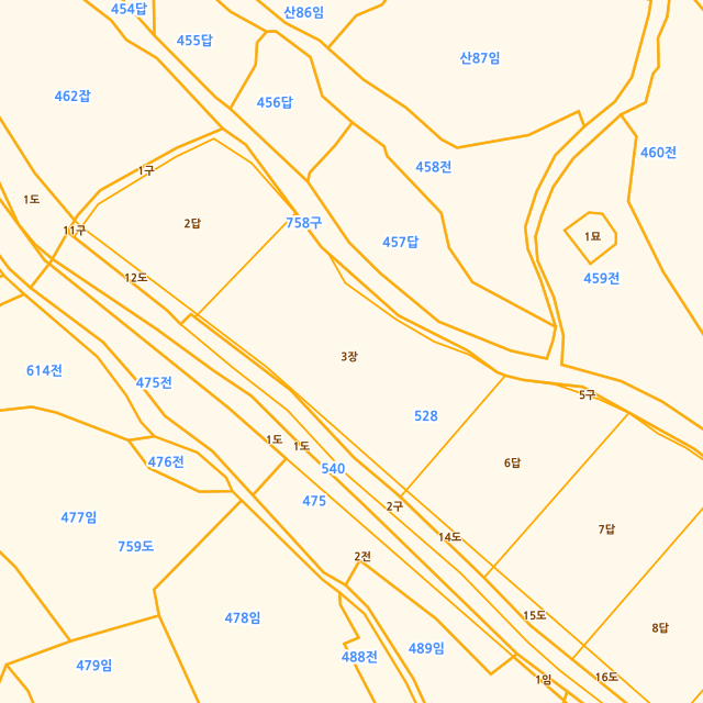 경상남도 창녕군 장마면 동정리 528-3 지적도