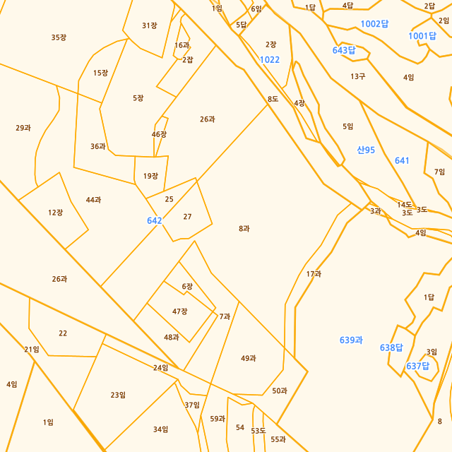 경상남도 하동군 악양면 정서리 642-8 지적도