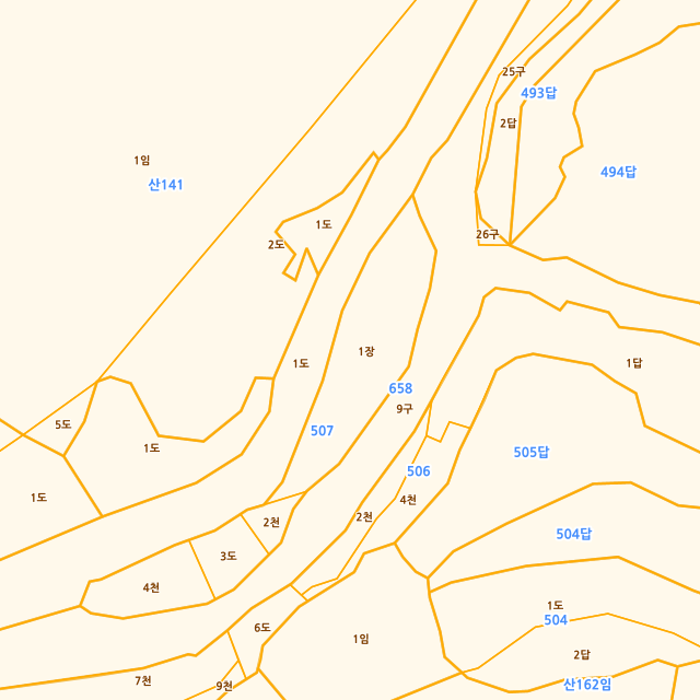 경상남도 합천군 묘산면 반포리 507-1 지적도